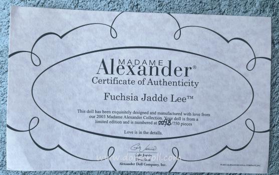 Madame Alexander - Alex - Fucshia Jadde Lee - Doll