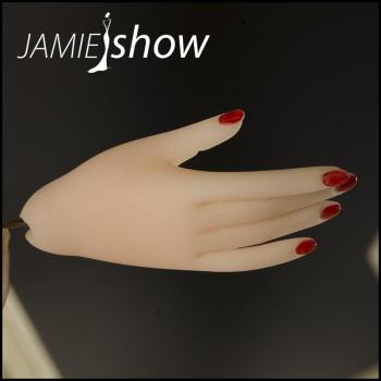 JAMIEshow - JAMIEshow - Right Hand R1 - Jamie Skintone - Red Nail - Hands
