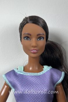 Mattel - Barbie - Made to Move - Yoga - African American (Purple Pants) - Doll