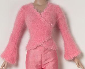 Tonner - Tyler Wentworth - Coral beaded angora wrap sweater - Outfit