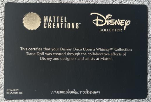Mattel - Disney Collector - Once Upon a Whimsy - Tiana - Doll