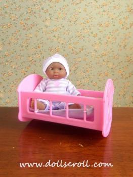 JC Toys/Berenguer - My Sweet Love - Mini Nursery PlaySet Crib (AA) - Doll