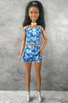 Mattel - Barbie - Fashionistas #248 - Floral Denim Set - Original