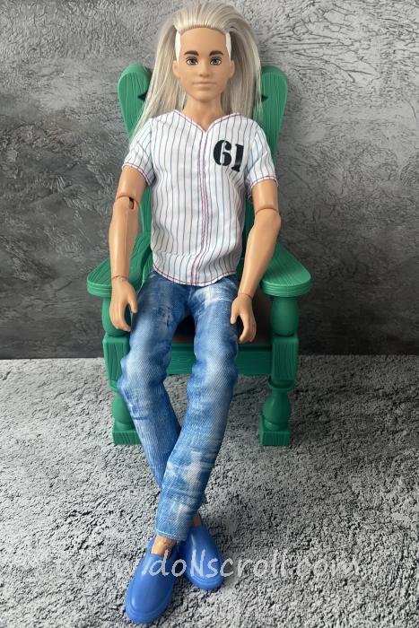 2020 Fashionistas Ken Color-Blocked Top Reveal on Harley Ken Body
