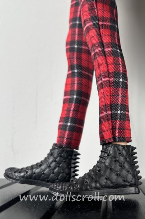Spiked Quilted Hi-top Sneakers