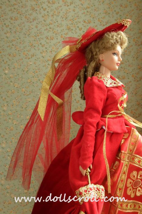 Tonner - Alice in Wonderland - Royal Portrait Queen of Hearts ( FAO Exclusive) - Outfit